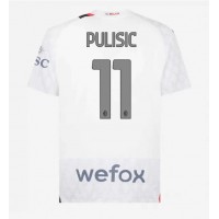 AC Milan Christian Pulisic #11 Vieraspaita 2023-24 Lyhythihainen